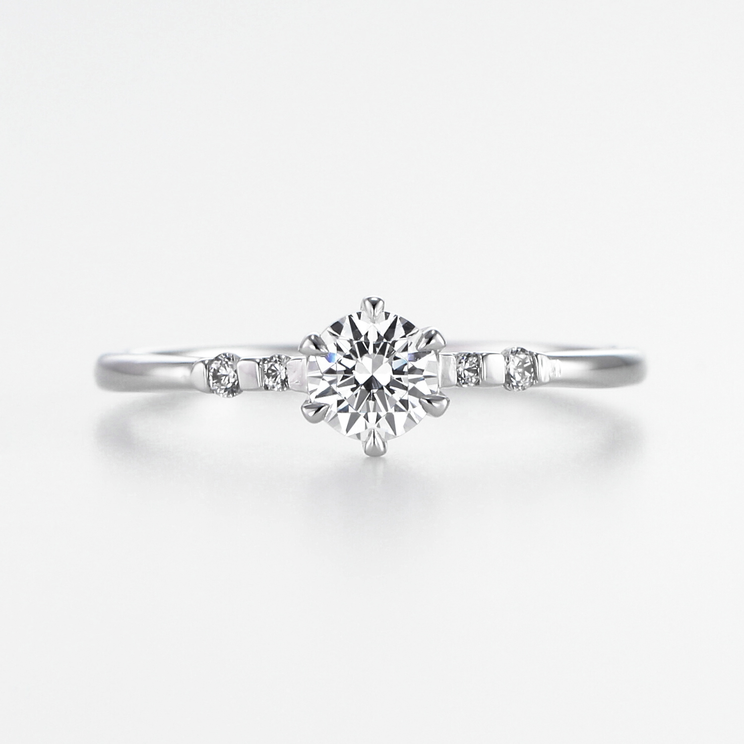 mughetto Pt900 鑑定 0.2ct ハーフ