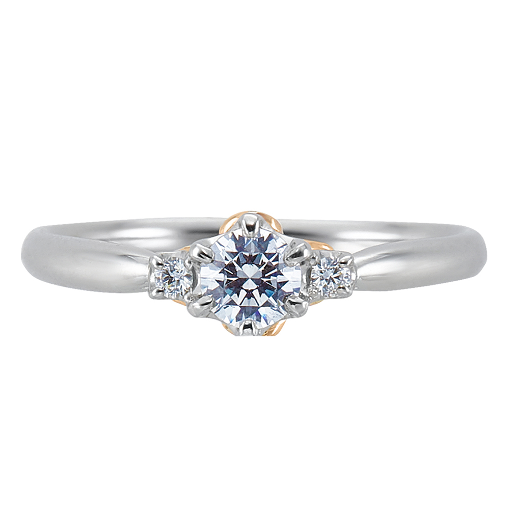 aurore Pt950/18PG 0.2ct