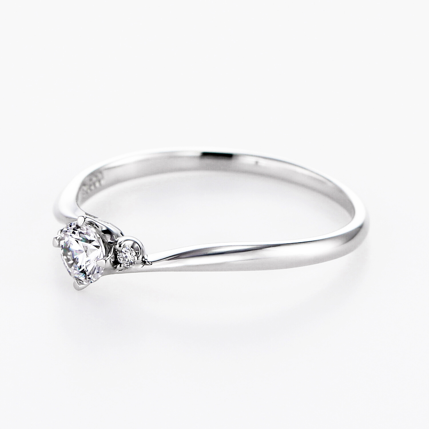 No.1 明日（あす） Pt900 スタンダード幅 スタンダードグレード 0.2ct お急ぎ納品